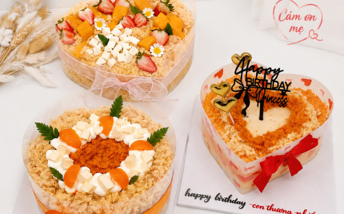 Bánh Bông Lan Trứng Muối Tặng Mẹ Yêu – Món Quà Ngọt Ngào Thay Lời Yêu Thương Từ Bánh Kem Kim Yến