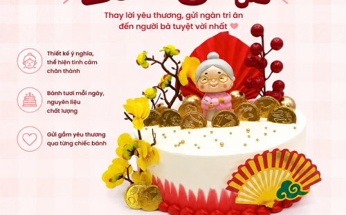 Bánh Kem Tặng Bà Ngoại Ý Nghĩa Tại Bánh Kem Kim Yến