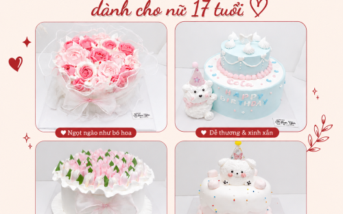 Bánh Kem Cho Bé Gái 17 Tuổi – Những Mẫu Bánh Đẹp Nhẹ Nhàng Dành Cho Tuổi Thanh Xuân