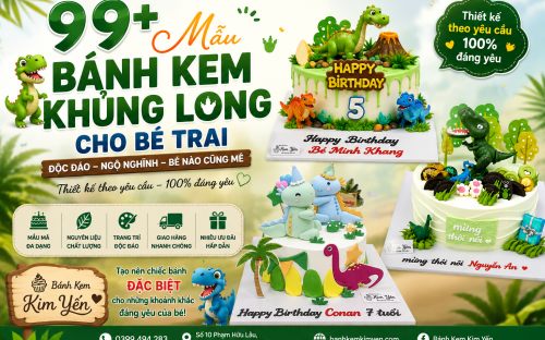 99+ Mẫu Bánh Kem Khủng Long Cho Bé Trai Đẹp, Dễ Thương Và Ấn Tượng