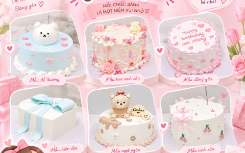 Bánh sinh nhật cho em gái – Những mẫu bánh ngọt ngào và đáng yêu