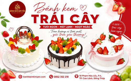 Bánh kem trái cây tại Kim Yến hot liên tục không ngừng