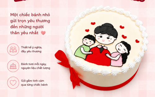 Bánh Kem Mang Ý Nghĩa Gia Đình Hạnh Phúc Tại Bánh Kem Kim Yến