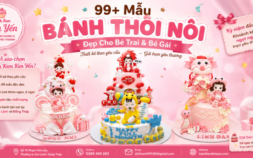 99+ Mẫu Bánh Thôi Nôi Đẹp, Dễ Thương Cho Bé Trai & Bé Gái