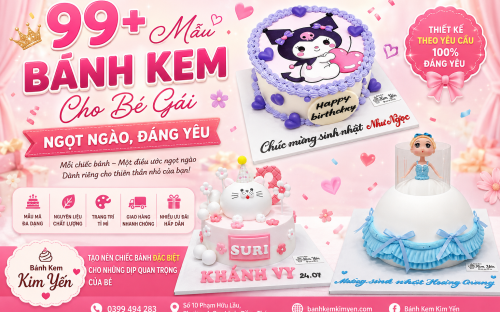 99+ Mẫu Bánh Kem Cho Bé Gái Ngọt Ngào, Đáng Yêu