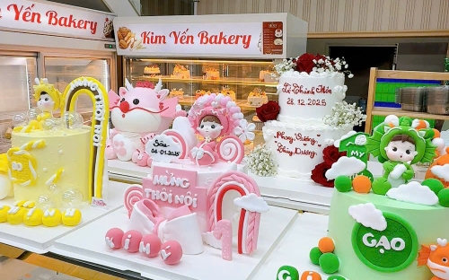 Mẫu Bánh Thôi Nôi Bé Trai Siêu Hot Tại Bánh Kem Kim Yến – Bánh Tươi Mỗi Ngày, Thiết Kế Theo Yêu Cầu