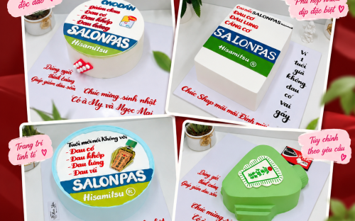 Bánh Kem Tạo Hình Salonpas Độc Đáo – Món Quà Sinh Nhật Sáng Tạo Tại Bánh Kem Kim Yến