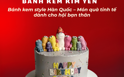 Bánh kem style Hàn Quốc – Món quà tinh tế dành cho hội bạn thân