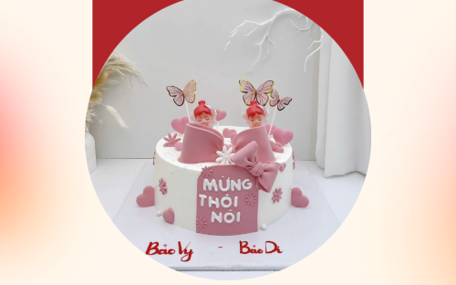 Mẫu bánh công chúa thôi nôi đẹp dành cho bé gái – Lưu giữ khoảnh khắc đầu đời thật ngọt ngào