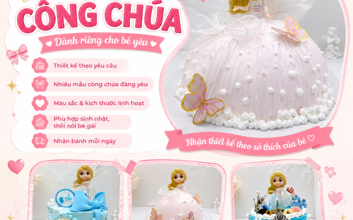 Bánh Kem Công Chúa – Món Quà Ngọt Ngào Dành Riêng Cho Bé Yêu