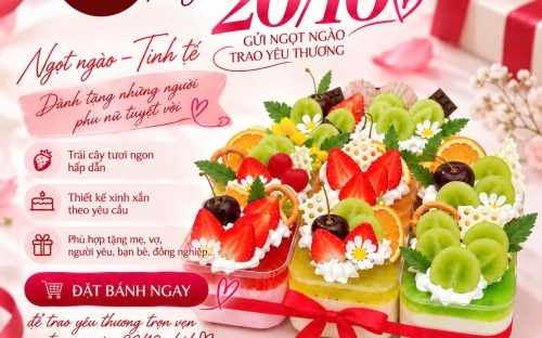 Bánh Kem Kim Yến Nhận Đặt Bánh Kem 20/10 – Trao Ngọt Ngào, Gửi Yêu Thương