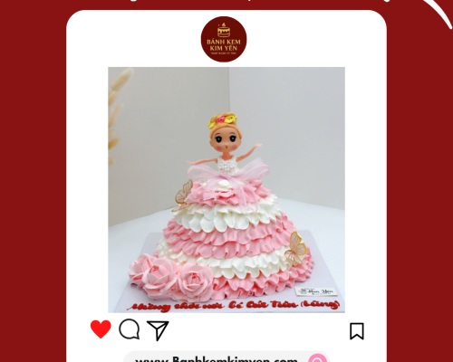 BÁNH KEM CÔNG CHÚA DÀNH CHO BÉ GÁI – XU HƯỚNG MẪU HOT 2025