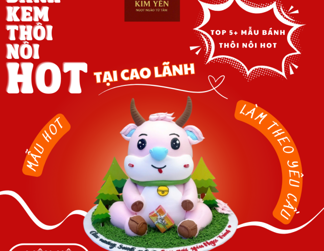 Top Mẫu Bánh Thôi Nôi Hot Tại Bánh Kem Kim Yến