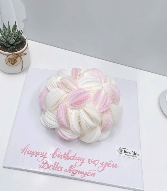 Bánh kem giấy gạo làm theo yêu cầu 