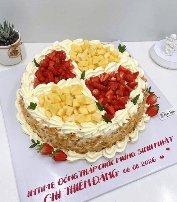 Bánh trái cây nhiều ngăn mix trái cây theo yêu cầu 