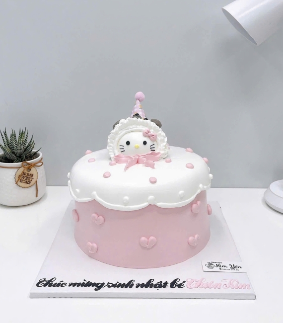 Bánh kem hàn quốc đẹp tone hồng hot hiện nay 