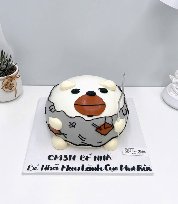 Bánh kem dành cho bé trai tạo hình đáng yêu 