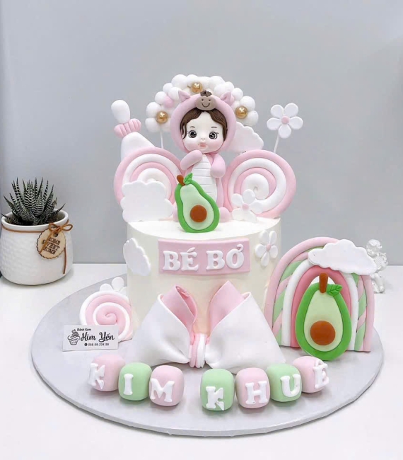 Bánh kem dành cho bé gái mẫu bánh cao cấp 