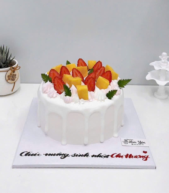 Bánh trái cây tặng chị gái mẫu đẹp 