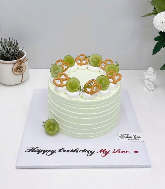 Bánh trái cây mix nho ngon mẫu đẹp 