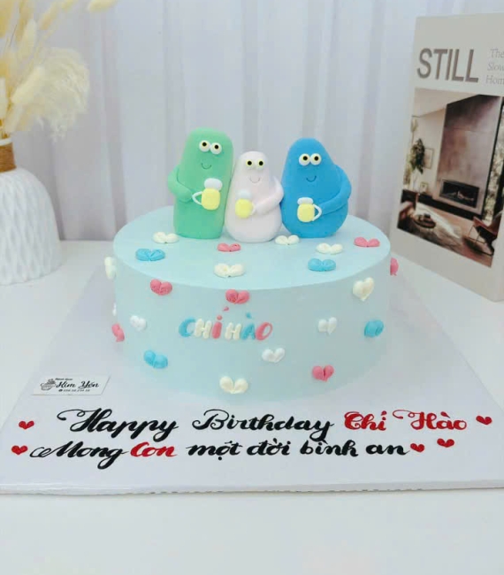 Bánh kem hàn quốc tạo hình con sâu đáng yêu 