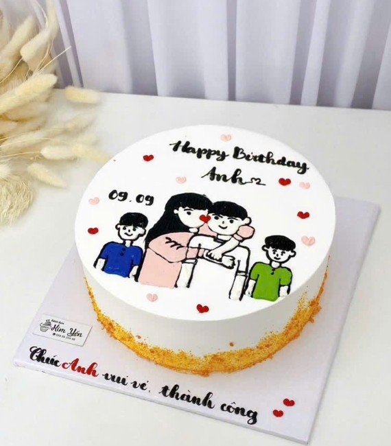Bánh kem tặng gia đình mẫu đẹp 