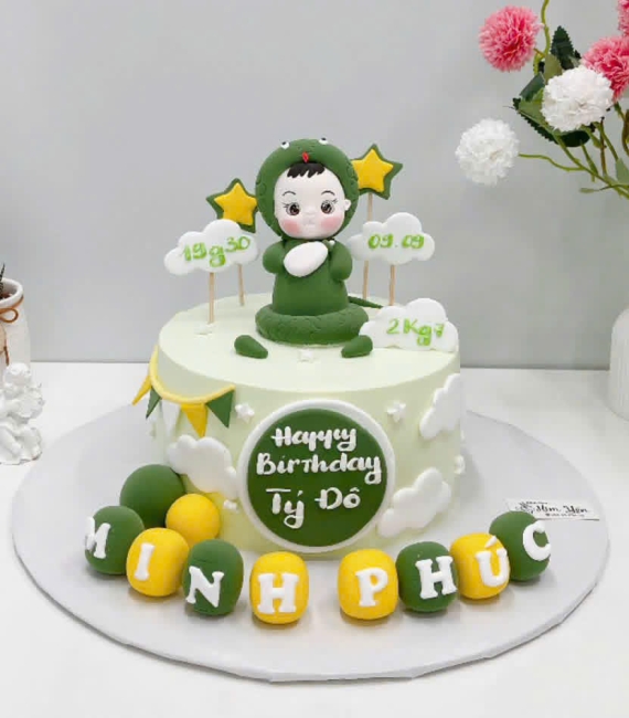 Bánh kem thôi nôi dành cho bé trai hot 2026 hiện nay 