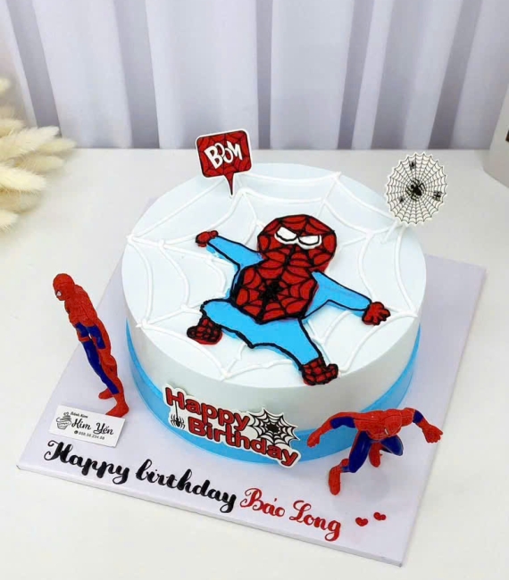 Bánh kem dành cho bé trai người nhện hot hiện nay