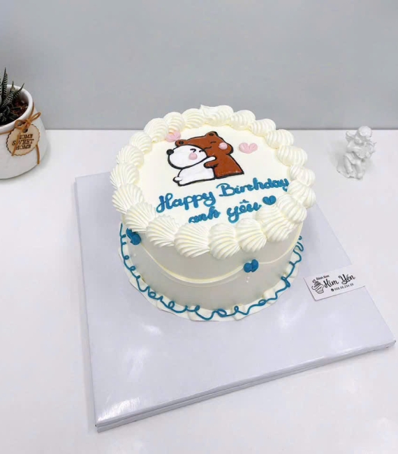 Bánh kem hàn quốc tặng anh yêu mẫu hot hiện nay 
