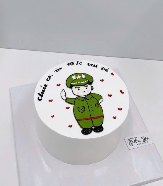 Bánh kem hàn quốc vẻ hình chibi tặng chồng iu