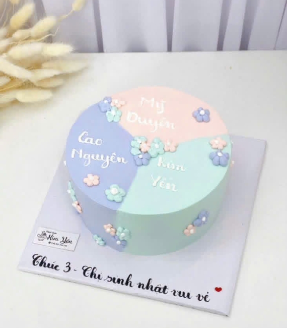 Bánh kem hàn quốc kết hợp tặng gia đình 