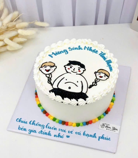 Bánh kem hàn quốc vẻ hình chi bi đáng yêu 