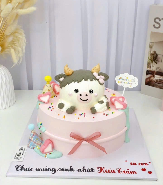 Bánh kem hàn quốc tone hồng hot mỗi ngày 