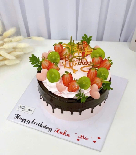 Bánh trái cây socola tặng mẹ yêu 20/10 