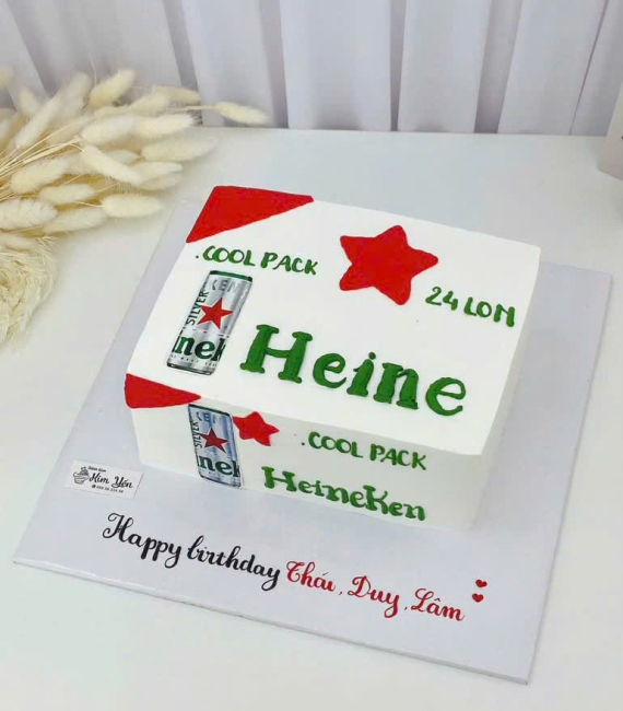 Bánh kem tạo hình heniken