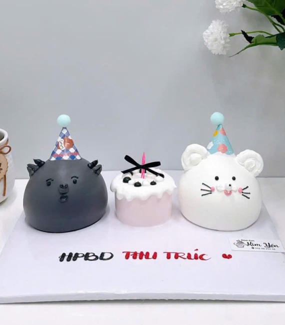 Bánh kem hàn quốc dành cho 2 đứa bạn thân hot 