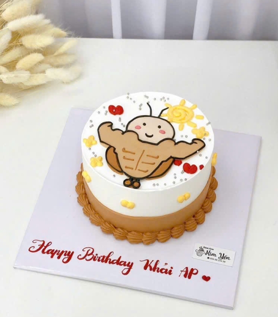 Bánh kem hàn quốc dành vẻ hình chibi dễ thương 