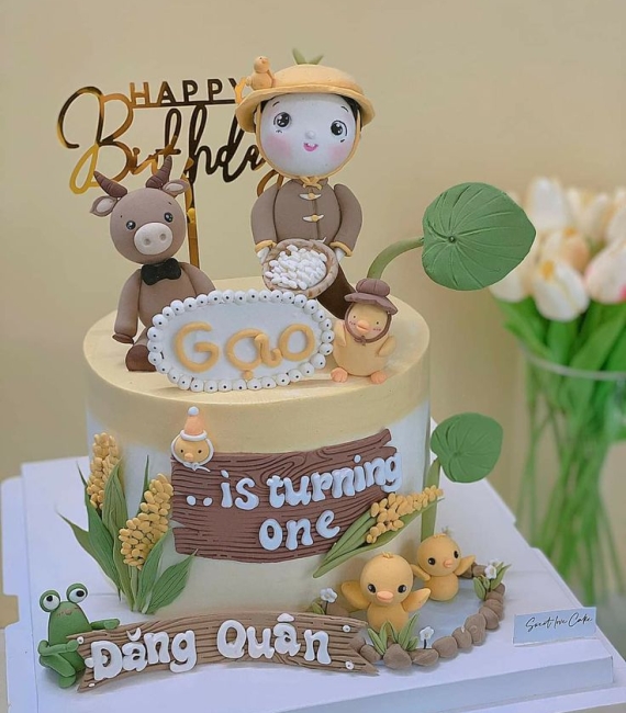 Bánh mừng đầy tháng đáng yêu