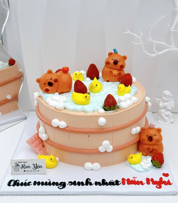 Bánh sinh nhật capybara cute