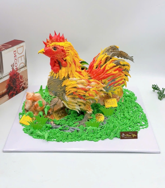 Bánh kem làm theo yêu cầu tạo hình con gà