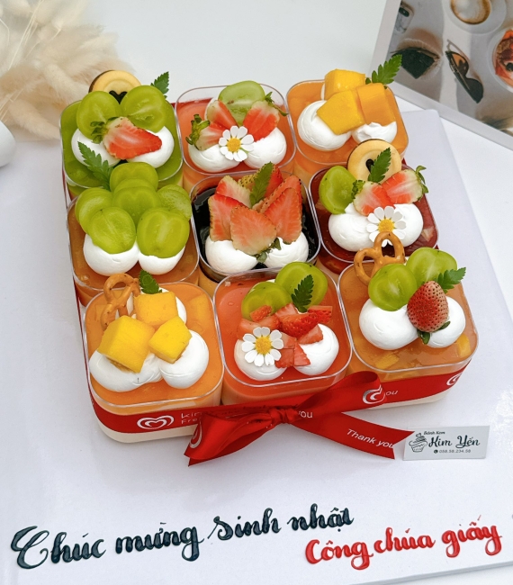 Sét bánh ly panna cotta tặng người yêu