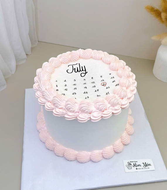 Bánh kem hàn quốc kỷ niệm ngày tình yêu