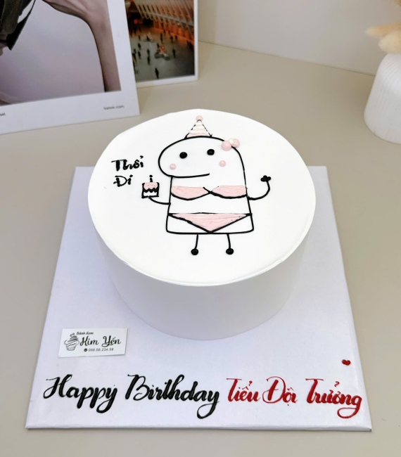 Bánh kem hàn quốc vẻ hình chibi dễ thương