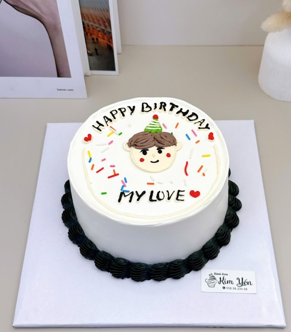 Bánh kem hàn quốc vẻ hình chibi