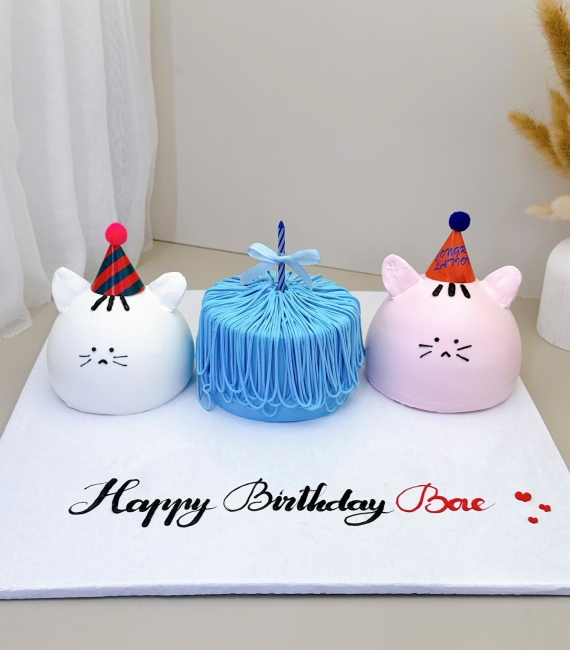 Mẫu bánh kem hàn quốc mini dễ thương tặng hội bạn thân