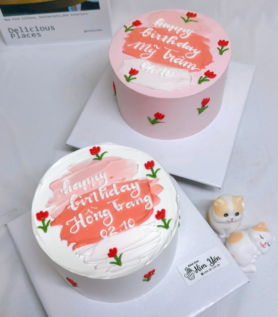 Mẫu bánh kem hàn quốc hot 2025 xu hướng