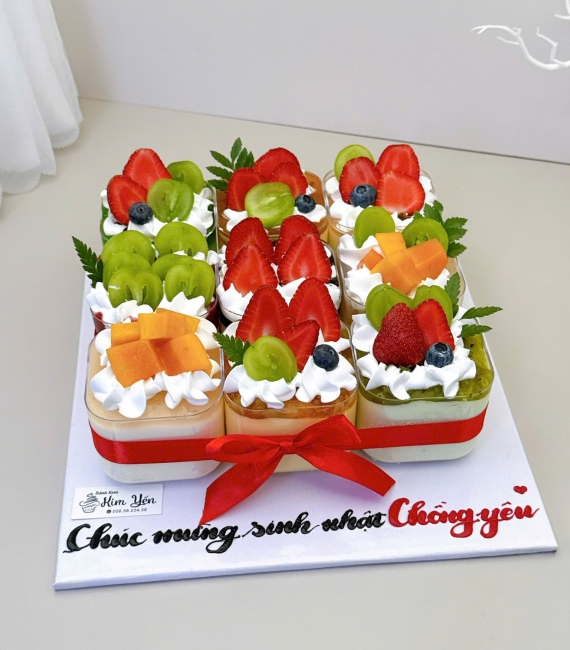 Sét bánh ly panna cotta