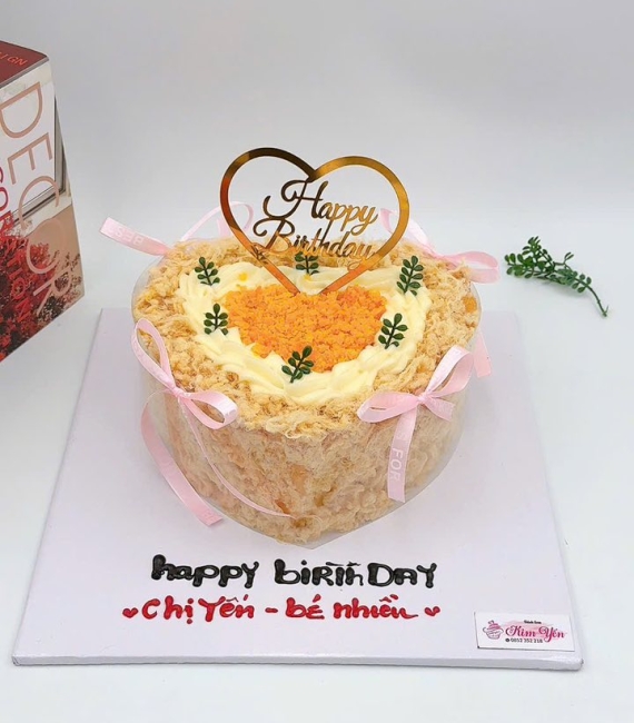 Mẫu bánh bông lan trứng muối tặng bé yêu