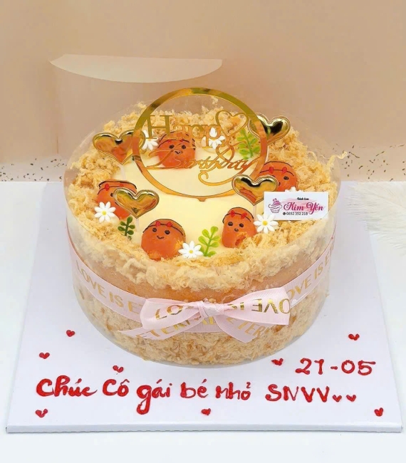 Mẫu bánh bông lan trứng muối -Tiệm bánh ngon cao lãnh