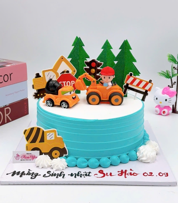 Mẫu bánh kem dành cho bé trai thích ô tô